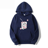 Kawaii Peach Juice Casual Pink Hoodies