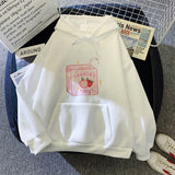 Kawaii Peach Juice Casual Pink Hoodies