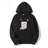 Kawaii Peach Juice Casual Pink Hoodies