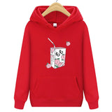 Kawaii Peach Juice Casual Pink Hoodies