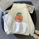 Kawaii Peach Juice Casual Pink Hoodies