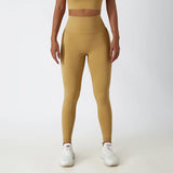 New High Waist Belly Lifting Buttocks Fitness Pants Women's Gym Running Breathable Sports Leggings