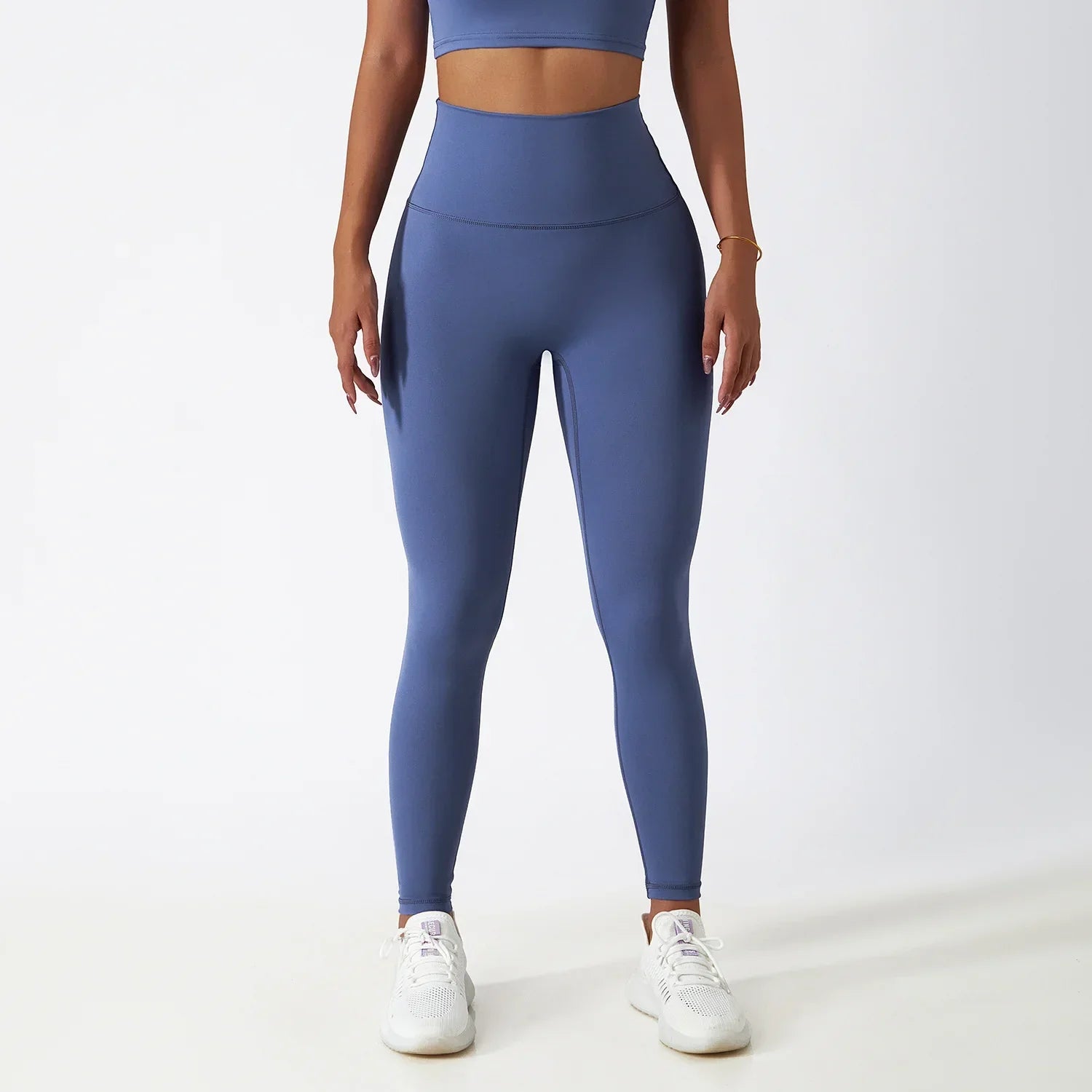 New High Waist Belly Lifting Buttocks Fitness Pants Women's Gym Running Breathable Sports Leggings