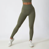 New High Waist Belly Lifting Buttocks Fitness Pants Women's Gym Running Breathable Sports Leggings