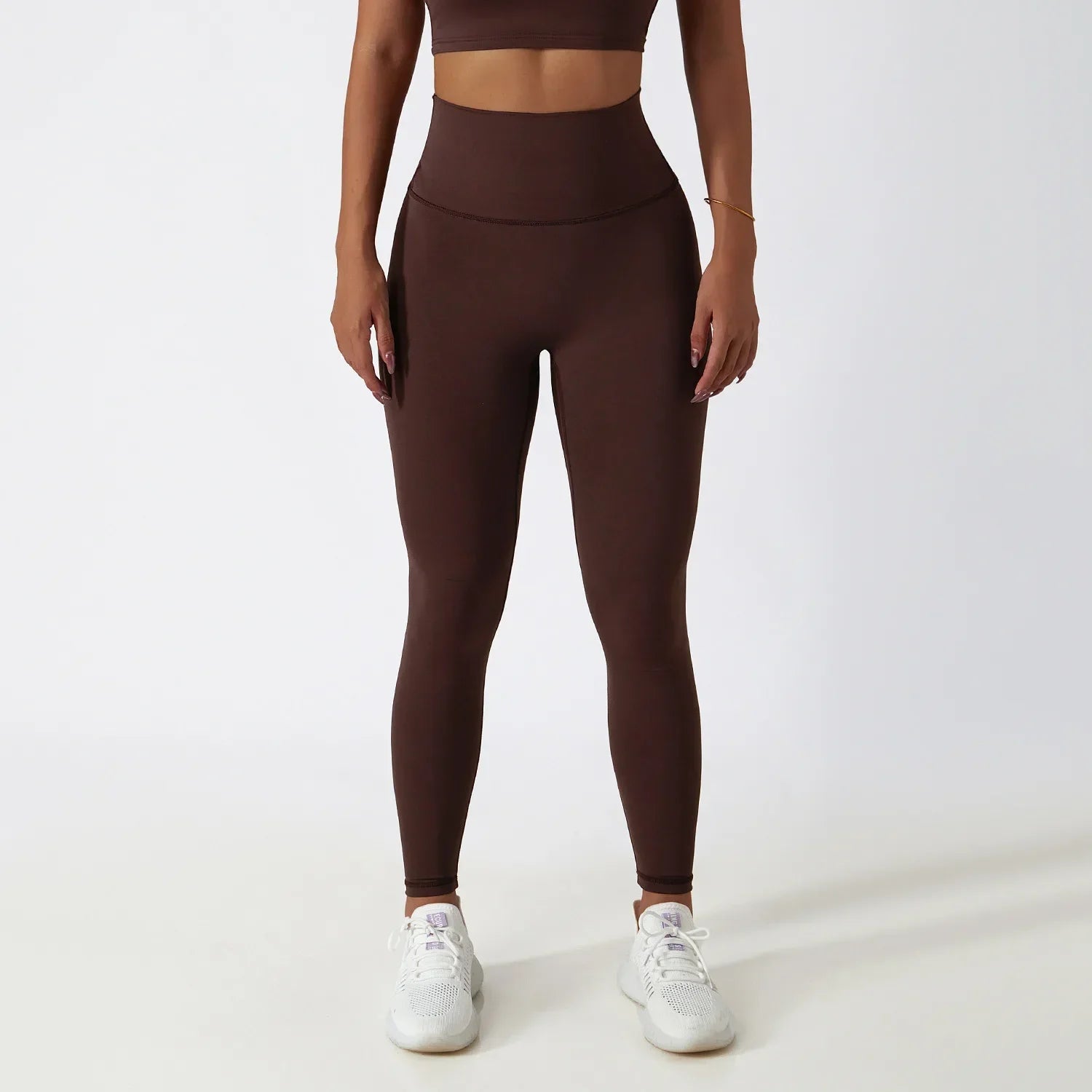 New High Waist Belly Lifting Buttocks Fitness Pants Women's Gym Running Breathable Sports Leggings