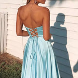 New Style Prom Dresses Sexy Strapless Party Evening Gowns
