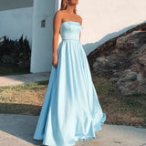 New Style Prom Dresses Sexy Strapless Party Evening Gowns