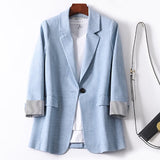 Vintage Casual Office Ladies Blazer
