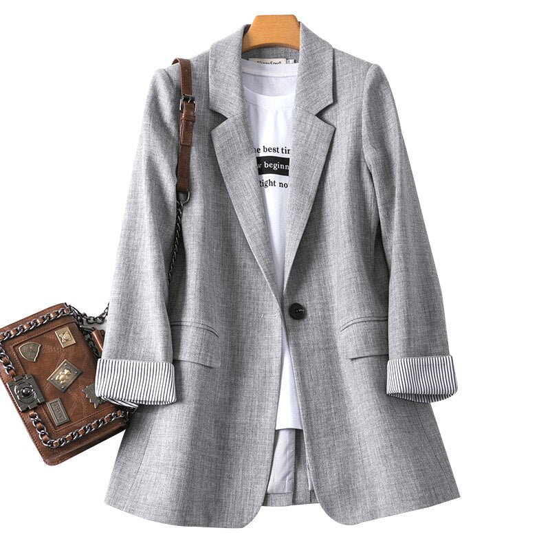 Vintage Casual Office Ladies Blazer