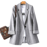 Vintage Casual Office Ladies Blazer
