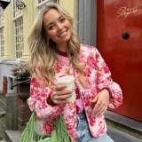 Maeve Floral Jacquard Micro Jacket