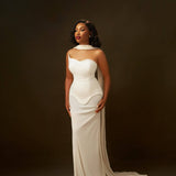 Black White Bandage High Elastic White Mesh Maxi Dress