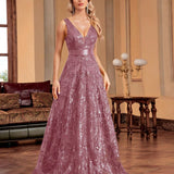 Deep V Plunge Dress Backless Slim Fit Fishtail Bridesmaid Cocktail Evening
