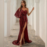 Party Formal Cocktail Prom Evening Dress for One Shoulder Irregular Asymmetric