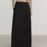 Solid Color Korean Style Casual A-Line Skirt