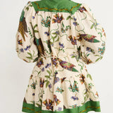 Belted Floral Dress