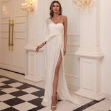 Party Formal Cocktail Prom Evening Dress for One Shoulder Irregular Asymmetric
