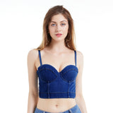 Bandeau With Padded Herringbone Bra
