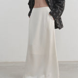 Solid Color Korean Style Casual A-Line Skirt