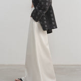 Solid Color Korean Style Casual A-Line Skirt
