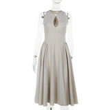 Midi Dress Cutout A Line