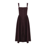 Dress Sling Midi Dress Vacation Slim Fit Backless