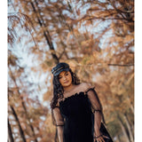 Sexy Off Shoulder Lantern Sleeve Mini Dress
