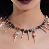 Trendy INS Gothic Punk Dark Cool Street Necklace