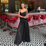 Elegant Design V neck Brace Slim Slimming Elegant Evening Dress French Anklet