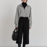 Wide-Leg High-Waisted Pants