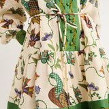 Belted Floral Dress