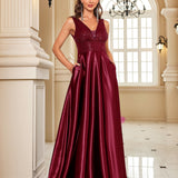 Deep V Plunge Dress Backless Sequin Slim Fishtail Bridesmaid Cocktail Evening Dress