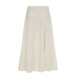 Beach Solid Color Texture Split Dress Seaside Holiday A line Skirt