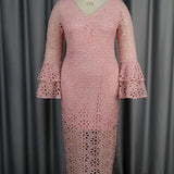 the Dinner Party Lace Bell Sleeve Dress