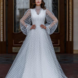 Organza Prom Dresses for Women See Through Dress