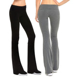 Women's mid rise  bootcut slim fit flare yoga pants