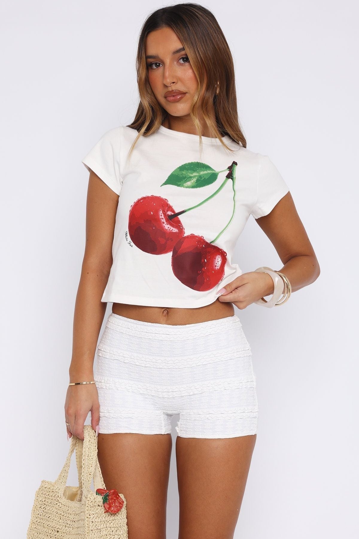Honeymoon Lace Shorts White