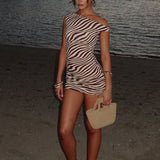 Trip Of A Lifetime Mini Dress Caribbean Waves