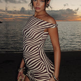 Trip Of A Lifetime Mini Dress Caribbean Waves