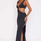 It Feels Wrong Maxi Dress Steel