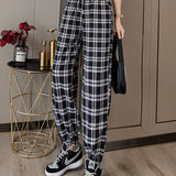 Ankle Length Summer Elastic Waist Soft High Quality Cotton Linen Trouser