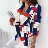 Women Spring Autumn Long Sleeve Slim Blazers Khaki Woman 2025 Fall Elegant Office Suit Coat