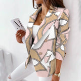 Women Spring Autumn Long Sleeve Slim Blazers Khaki Woman 2025 Fall Elegant Office Suit Coat