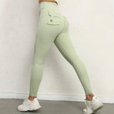 Pockets Yoga Pants High Waist Workout Fitness Running Tights Female Push Up Sports Leggings