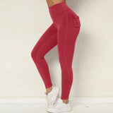 Pockets Yoga Pants High Waist Workout Fitness Running Tights Female Push Up Sports Leggings