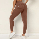 Pockets Yoga Pants High Waist Workout Fitness Running Tights Female Push Up Sports Leggings