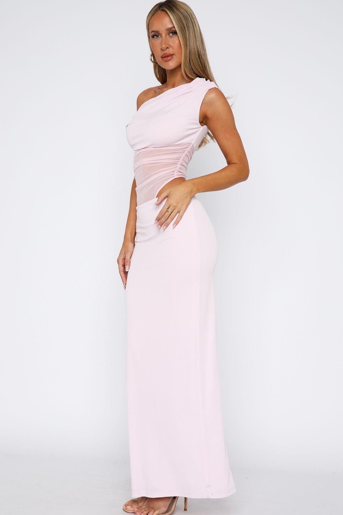 Girls Night Maxi Dress Baby Pink