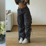 Women Harajuku Streetwear High Waist Hip Hop Wide Leg Y2k Oversize Vintage Pants