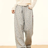 Women Waist Straight Vintage Streetwear Y2K Casual Loose Wide Leg Pants