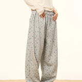 Women Waist Straight Vintage Streetwear Y2K Casual Loose Wide Leg Pants